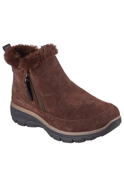 SKECHERS EASY GOING COOL ZIP! Women's Winter Boots Brown