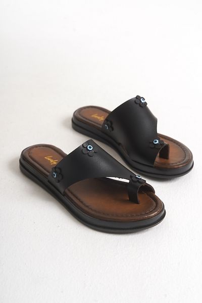 Lively Stylish Angela Flip-Flop Leather Slippers