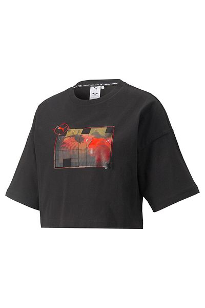 Puma Tricou negru de damă x BATMAN W Graphic Tee Puma Black