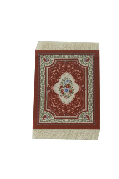 Jarrah كوستر بشكل سجادة اللون الاحمر من جرة