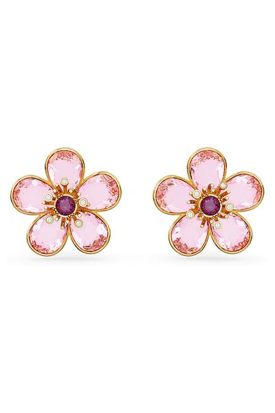 Swarovski Florere Goldfarbene Ohrringe 5656635