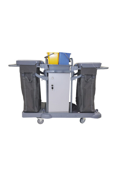 Genel Markalar KAT HİZMET ARABASI DOLAPLI ÇİFT BANDALI PLASTİK