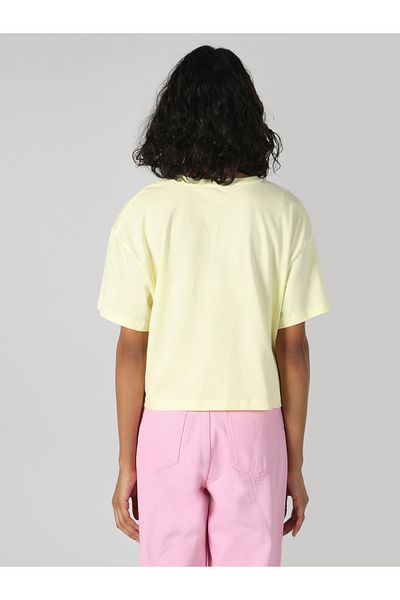 Colin's Yellow Regular Fit Crew Neck Women's T-Shirt - Short Sleeve