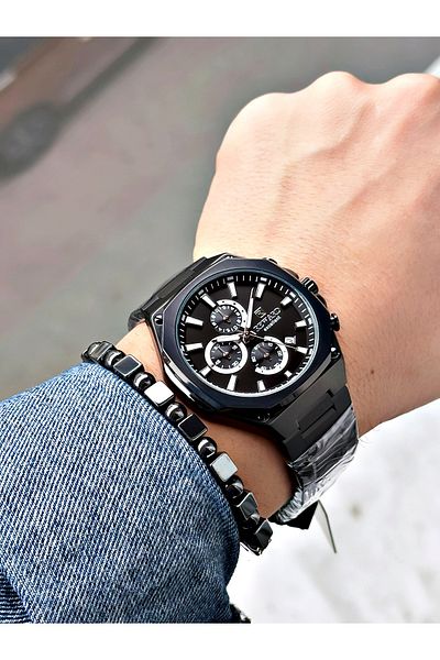 Reward Smoked Color Square Model Functional Men's Wristwatch + Bracelet with Gift