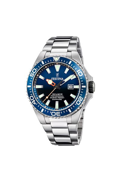 FESTİNA Festina Diver Herren Uhr Silber F20663/1