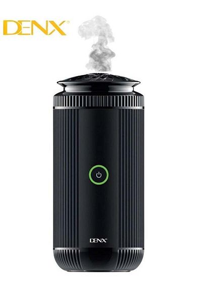 Denx مبخرة كهربائية قابلة لإعادة الشحن مع منفذ TYPE-C، مبخرة مع مروحة توربو لضمان جودة عالية