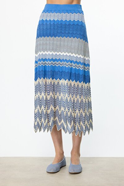 ON Desenli Triko Etek