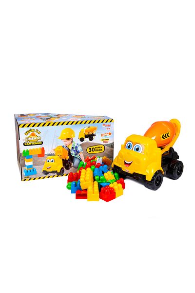 DEDE Boxed Cement Truck Block 30 Pcs