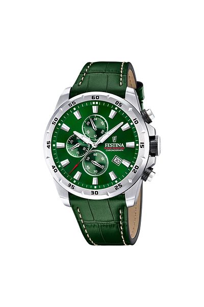 FESTİNA Festina Timeless Chrono Herren Uhr Grün F20692/3