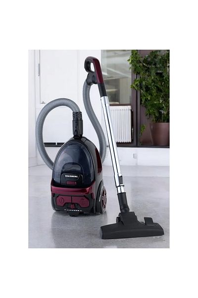 Hausberg Ηλεκτρική σκούπα χωρίς σακούλα HB-2822MV, 1200-1600W, ξηρή σκούπα, 2 λίτρα, φίλτρο HEPA, Μωβ-Μαύρο