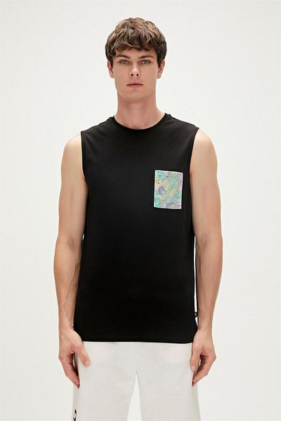 Bad Bear Monstera Tank-top Black Printed Men's Undershirt