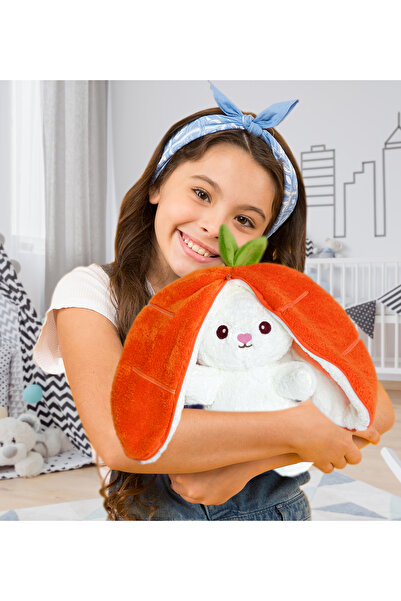 Özgüner Oyuncak Cute Plush Rabbit with Bag - Special for Lovers