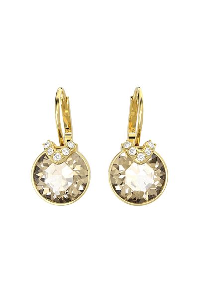 100de100Gübre Swarovski Bella Goldfarbene Ohrringe 5662093