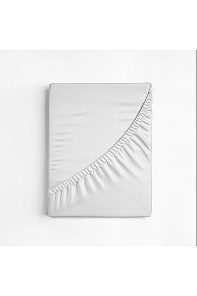 Kotonia Home Ranforce Elastic Bed Cover, 100% Cotton, White, 140x200 20 Cm