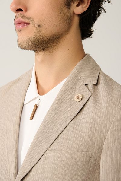 Avva Ανδρική φόρμα Linen Touch Mink - Unlined, A41y4060