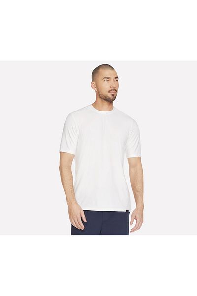 SKECHERS GODRI ALL DAY SOLID TEE men's t-shirt white