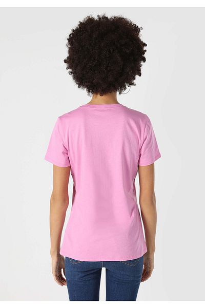 Colin's Pink Regular Fit Crew Neck Women's T-Shirt - Short Sleeve