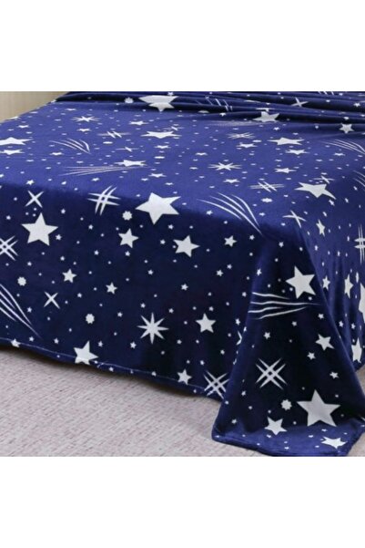 Pucioasa Patura cocolino albastra cu stelute 200x230cm