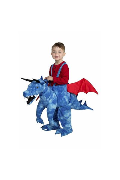 KidMania Costum Dragon Ride-on ® Pentru Copii 3-8 Ani 98-128 Cm