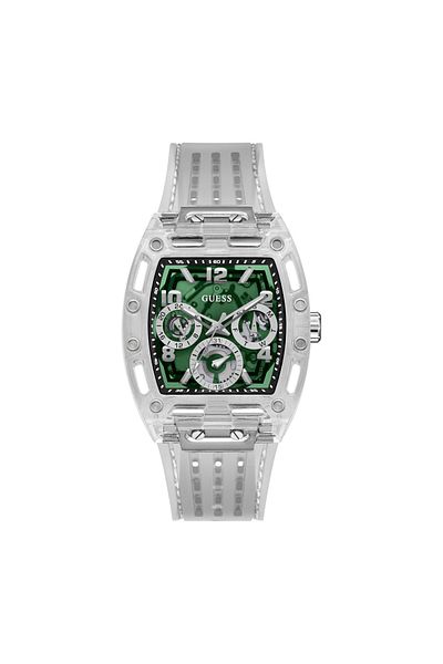 Guess Phoenix Herren Uhr Transparent Gw0499g8