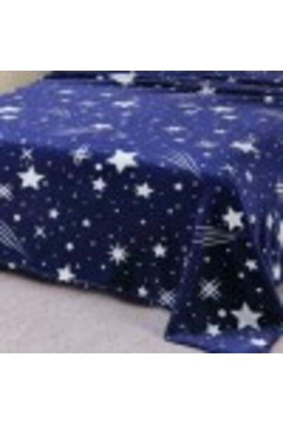 Pucioasa Patura cocolino albastra cu stelute 200x230cm
