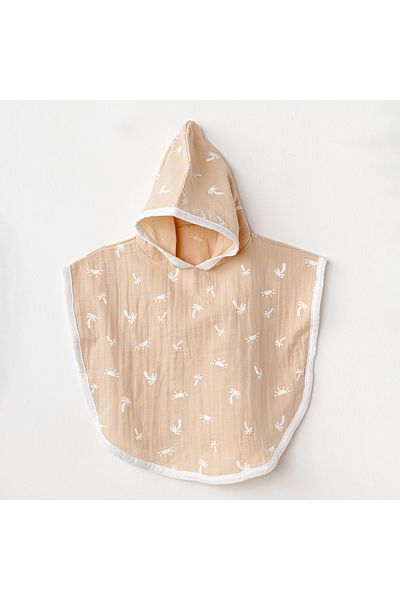 andywawa BABY PONCHO PONCHO MUSLIN SMIL ALL DAY