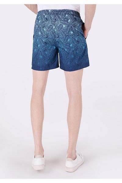 Colin's Pantaloni scurți de baie pentru bărbați, cu imprimeu slim, albastru marin