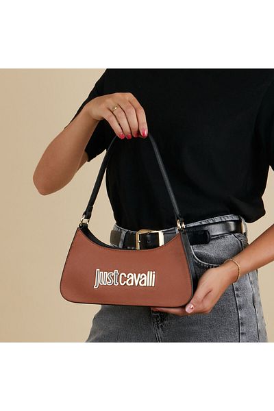 Just Cavalli Metallbraune Umhängetasche 77ra4bb6-zs766-752