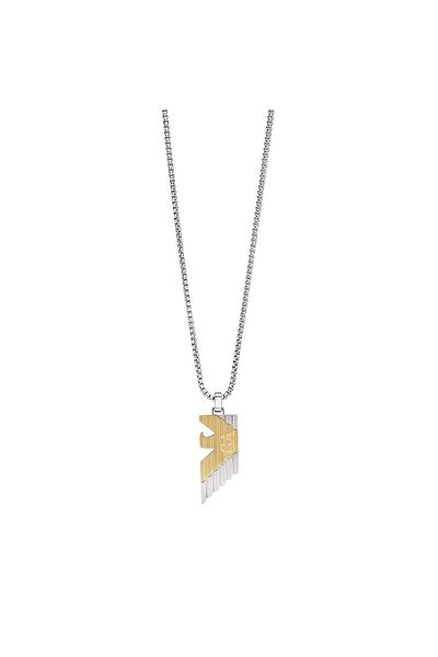 Emporio Armani Eagle Logo Silberfarbene Kette Egs3073040