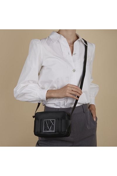 Armani Exchange Kadın Siyah Marka Logolu Çanta 942699 0a874 00020