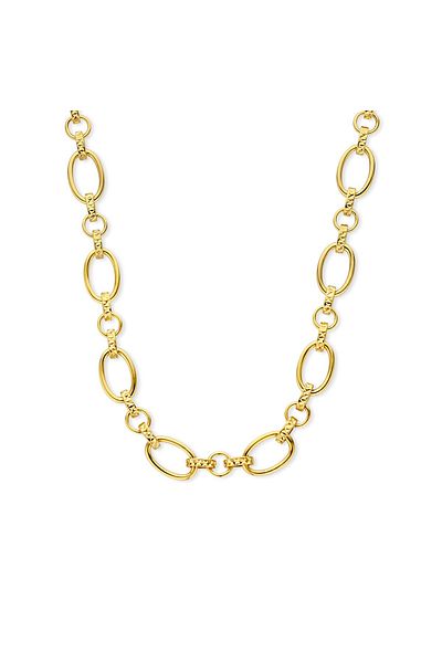 1'ASLAN Parte Di Me Bibbiena Poppi Clara 925 Sterling Silber Vergoldete Link Kette Pdm34106