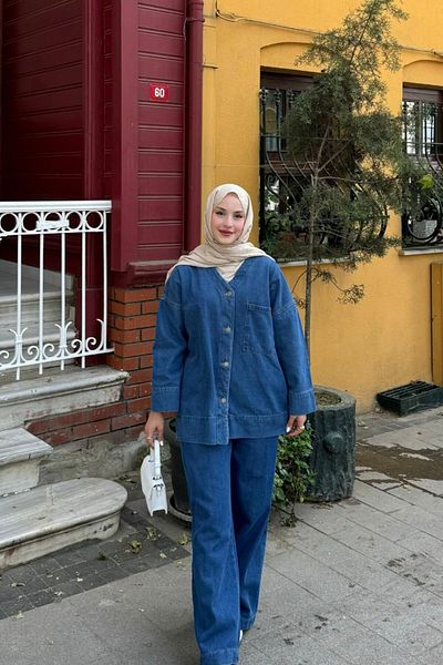 lurex moda Denim Suit