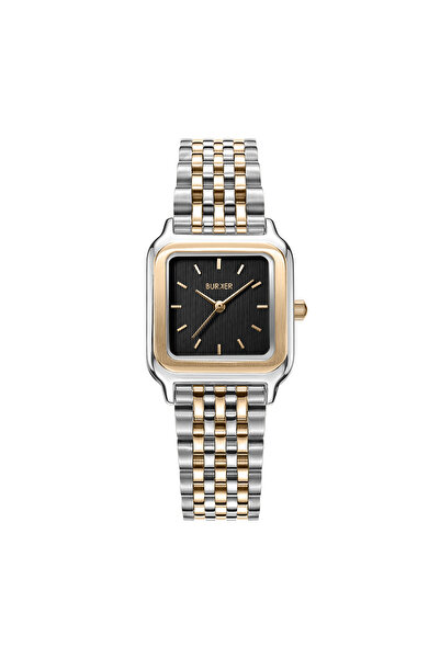 Burker Damenuhr Macy Schwarz Gold Silber