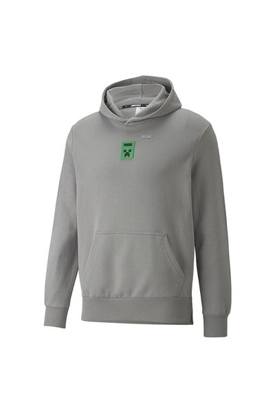 Puma PUMA x MINECRAFT Hoodie Griffin Mens Sweatshirt Grey