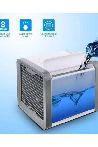Denx مبرد هواء صغير محمول من دينكس يعمل لمدة 8 ساعات، 220 فولت، DX2553