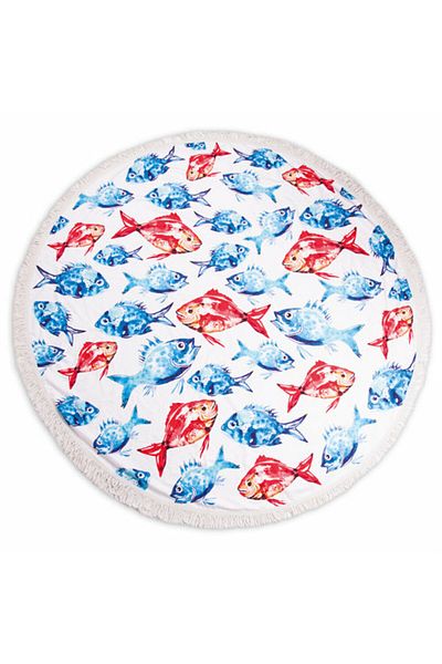 ANEMOSS Aquarium Round Beach Towel