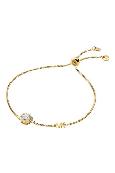 Michael Kors Premium 925 Sterling Silber Goldfarbene Armband Mkc1206an710 (LÄNGE: 22.00 CM)