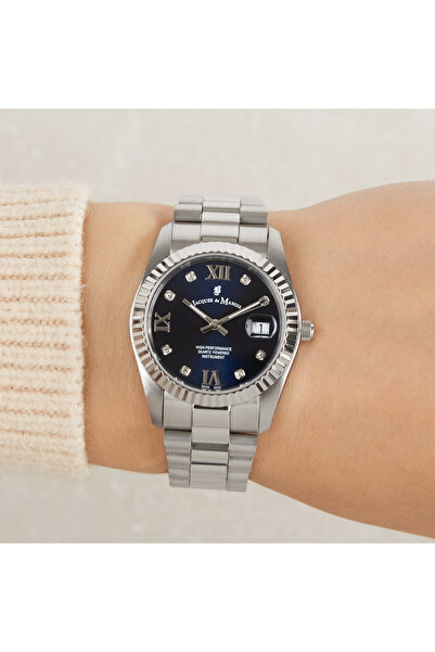 100de100Gübre Jacques du Manoir Inspiration Prestige damen Uhr Silber JWL01307