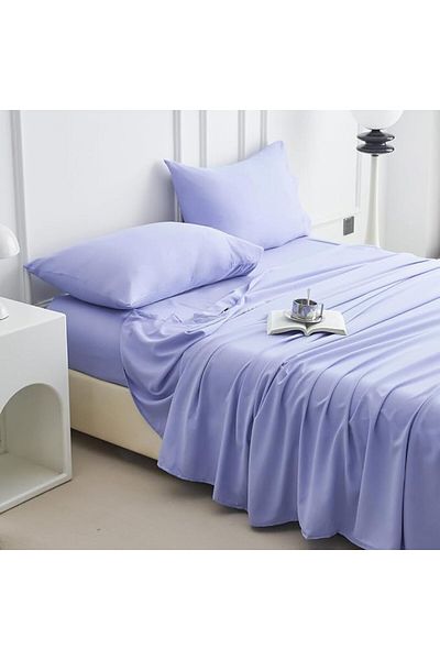Kotonia Home bed sheet, 100% cotton, Olandina color, 220x240 cm, lilac