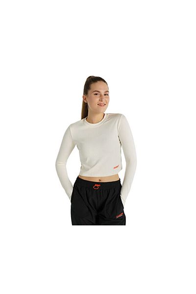 hummel Dolby Crop T-Shirt Γυναικείο Casual Crop Top 912085-9157 Μπεζ