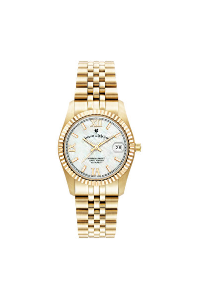 100de100Gübre Jacques du Manoir Inspiration Prestige damen Uhr Gold JWL01302
