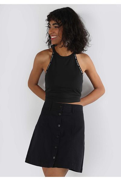 Colin's Tricou negru pentru femei Slim Fit