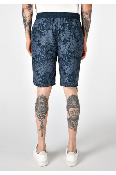 Colin's Slim Fit Printed Men's Black Swim Shorts