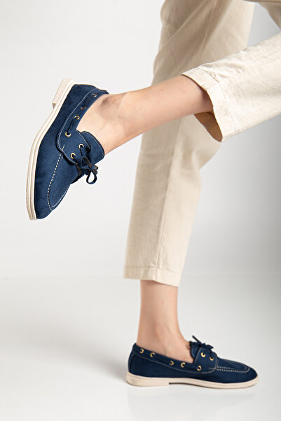 Genetti Kadın Klasik Timberlnd Muadil Model Loafer Ayakkabı Gen2283