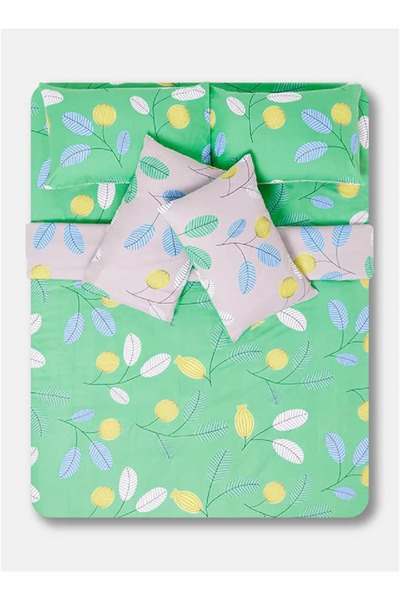 RISHAHOME 6-Piece Double Size Duvet Cover Set