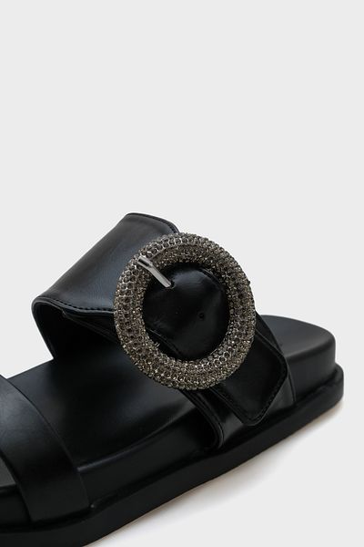 Capone Outfitters Mary Stone Buckle Women's Comfort Slippers