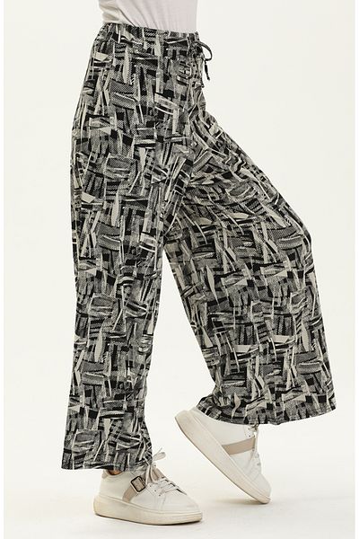 sefamerve Viscose Trousers 1027F-01 Black
