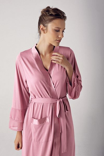Artış Dusty Rose Peignoir-8600-5