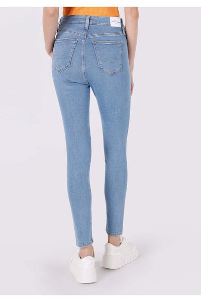 Colin's Pantaloni skinny cu talie mijlocie, cu picioare înguste, pentru femei, indigo