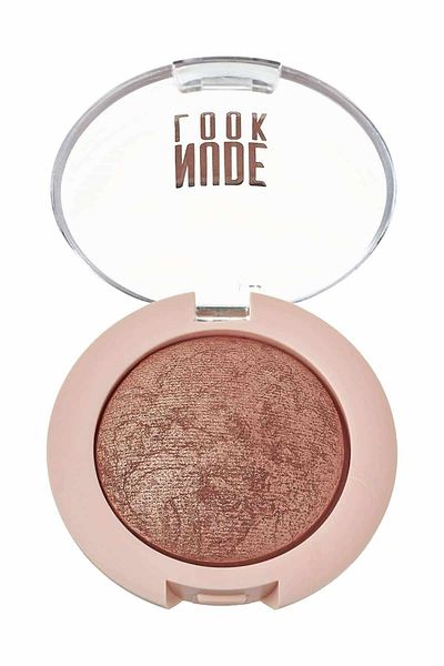 Golden Rose Nude Look Pearl Baked Eyeshadow No: 02 Rosy Bronze - Single Pearlescent Eyeshadow